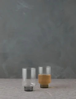 Aita Glass (Set Of 2) By Hudson Wilder 22 Aita Glass (Set Of 2) By Hudson Wilder -Home Product Store AitaSmokeBaseTallGlass setof211945