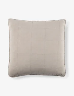 Antwerp Large Quilted Euro Sham By Pom Pom At Home -Home Product Store AntwerpSham NaturalNEW