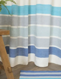 Omo Shower Curtain By Bolé Road Textiles -Home Product Store BoleRoadTextiles OmoShowerCurtain Azure 6710 SITECROP