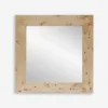 Bree Burl Wood Square Mirror