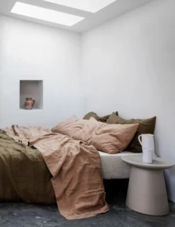 European Flax Linen Fitted Sheet By Cultiver 33 European Flax Linen Fitted Sheet By Cultiver -Home Product Store CULTIVER Fitted Sheet Natural scaled