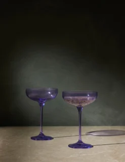 Champagne Coupes (Set Of 2) By Estelle Colored Glass -Home Product Store ChampagneCoupesbyEstelleColoredG scaled