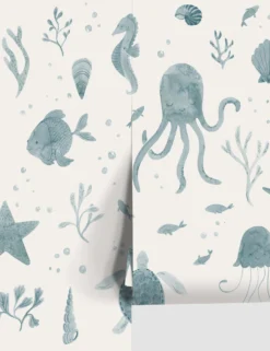 Scalamandre Della Wallpaper By Sandberg -Home Product Store Della ocean blue 243 36 RollShot SITECROP scaled