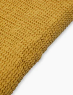 Ella Waffle Towel By House No. 23 -Home Product Store EllaTowel Mustard 17446 scaled