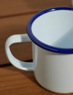 Enamelware Mug (Set Of 2) -Home Product Store EnamelwareMug BlueRim Setof4 7446