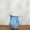 Enamelware Splatter Large Pitcher By Crow Canyon