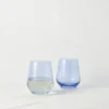 Stemless Wine Glass (Set Of 2) By Estelle Colored Glass