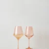 Stemware (Set Of 2) By Estelle Colored Glass