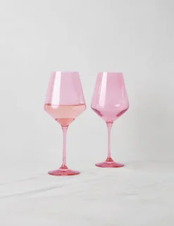 Stemware (Set Of 2) By Estelle Colored Glass 31 Stemware (Set Of 2) By Estelle Colored Glass -Home Product Store EstelleColoredGlassWineGlass Blush Setof2 7905 a0bb0e42 e026 4e83 aa3f 0b3f4c08c812 scaled