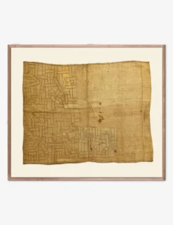 Vintage African Kuba Cloth 1 Textile Wall Art By ZBC House