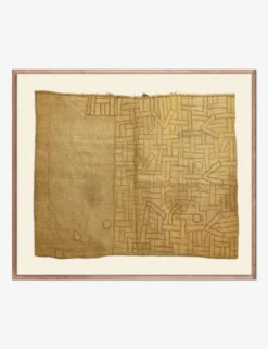 Vintage African Kuba Cloth 4 Textile Wall Art By ZBC House