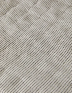 Lammin Linen Quilted Coverlet By Sarah Sherman Samuel -Home Product Store LamminLinenCoverlet Black Ivory Queen Full A0656729 010 Product scaled