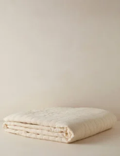 Lammin Linen Quilted Coverlet By Sarah Sherman Samuel -Home Product Store LamminLinenCoverlet Goldenrod Queen Full A0656731 020 Product scaled