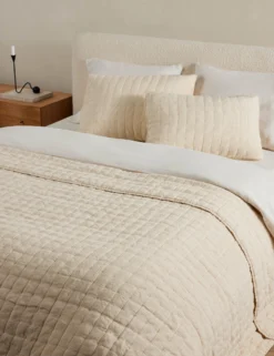 Lammin Linen Quilted Coverlet By Sarah Sherman Samuel -Home Product Store LamminLinenCoverlet Goldenrod Queen Full A0656731 879 Product scaled