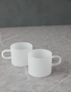 Lotta Coffee/Tea Cup (Set Of 2) By Hudson Wilder -Home Product Store LottaWhiteJadeCoffee TeaCup setof2 12078