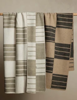 Checkered Wool Throw By Sarah Sherman Samuel -Home Product Store Lulu and Georgia CheckeredThrowbySarahShermanSamuelDrapeShot Product scaled