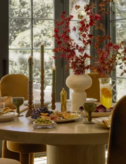 Wave Pitcher By Sophie Lou Jacobsen -Home Product Store Lulu and Georgia DiningRoom1 Holiday 319 Site Crop Holiday Tabletop Lifestyle scaled