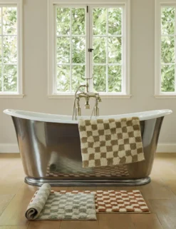 Checkerboard Bath Mat By Sarah Sherman Samuel 20 Checkerboard Bath Mat By Sarah Sherman Samuel -Home Product Store Lulu and Georgia SSS BathMats Site Crop Lifestyle 9484aeab c6c2 416e bcd6 b6a84d24cfd3 scaled