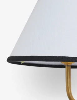 Magdalene Single Sconce -Home Product Store MagdaleneSconceBrass BlackRimShade 12769