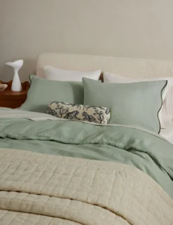 Essie Hemp Duvet Cover By Sarah Sherman Samuel -Home Product Store OteliaHempDuvet Lichen Queen Full A0656696 4 Product scaled