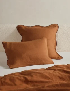 Essie Hemp Sham By Sarah Sherman Samuel -Home Product Store OteliaHempSham Umber SiblingShot 216 Product scaled