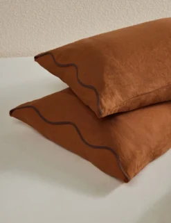 Essie Hemp Sham By Sarah Sherman Samuel -Home Product Store OteliaHempSham Umber Standard A0656700 473 Product scaled