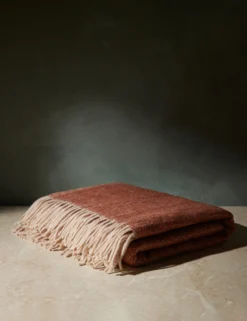 Recycled Wool Throw By Tartan Blanket Co -Home Product Store RecycledWoolThrow RustHerringbonebyTartanBlanketCo 16086 Swatch SITECROP Product scaled