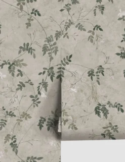 Scalamandre Irene Wallpaper By Sandberg -Home Product Store S10112 Irene Olive green image1 RollShot SITECROP scaled