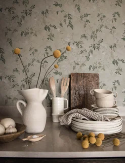 Scalamandre Irene Wallpaper By Sandberg -Home Product Store S10112 Irene Olive green image3 SITECROP scaled