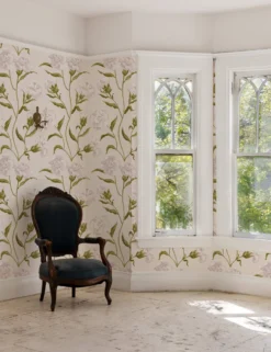 Townhouse Wallpaper By Sarah Jessica Parker -Home Product Store Townhouse by SJP Silver on Pearl on Parchment RS scaled