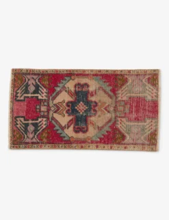 Vintage Turkish Mini Rug No. 122, 1'4" X 2'9"