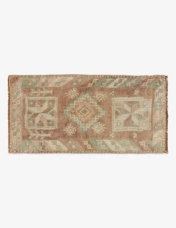 Vintage Turkish Mini Rug No. 161, 1'6" X 2'9"