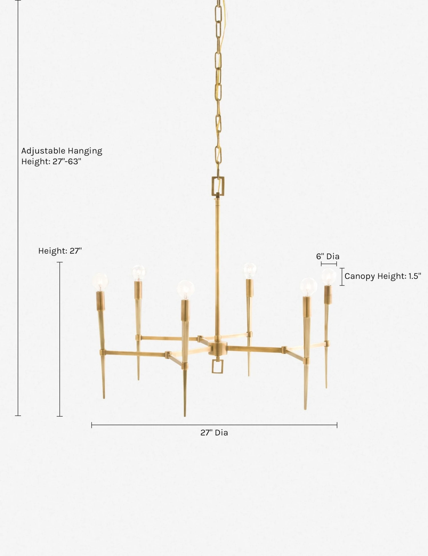 Auburn Chandelier By Arteriors 2 Auburn Chandelier By Arteriors - Image 2