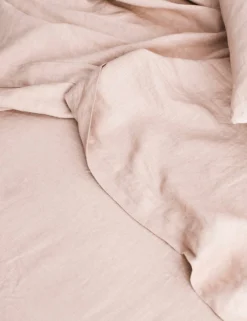 Linen Bedding, Flat Sheet By Cultiver -Home Product Store cultiver linen bedding blush flat sheet 1 1 scaled