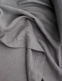Linen Bedding, Flat Sheet By Cultiver -Home Product Store cultiver linen bedding charcoal grey flat sheet 2 scaled