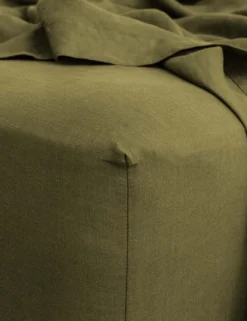 European Flax Linen Fitted Sheet By Cultiver 28 European Flax Linen Fitted Sheet By Cultiver -Home Product Store cultiver linen bedding olive fitted sheet 1 V2