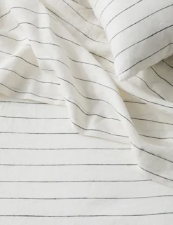 Linen Bedding, Flat Sheet By Cultiver -Home Product Store cultiver linen bedding pencil stripe flat sheet 1 scaled