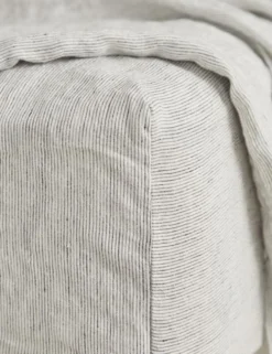 European Flax Linen Fitted Sheet By Cultiver 35 European Flax Linen Fitted Sheet By Cultiver -Home Product Store cultiver linen bedding pinstripe fitted sheet 1 scaled