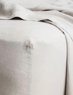 European Flax Linen Fitted Sheet By Cultiver 37 European Flax Linen Fitted Sheet By Cultiver -Home Product Store cultiver linen bedding smoke grey fitted sheet 1 1 scaled