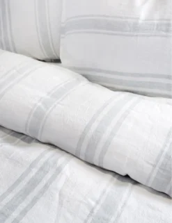 Jackson Linen Duvet By Pom Pom At Home -Home Product Store jackson white ocean detail scaled