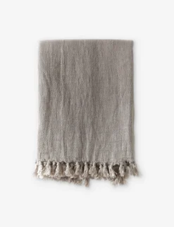 Montauk Linen Blanket By Pom Pom At Home -Home Product Store montauknaturalthrow scaled