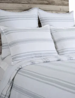 Jackson Linen Duvet By Pom Pom At Home -Home Product Store pom pom at home jackson duvet white and ocean 3 scaled