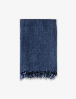Montauk Linen Blanket By Pom Pom At Home -Home Product Store pom pom at home montauk blanket indigo 1 1 1564991625 8afa2479 392d 4a5d ac32 3479ce1bf663