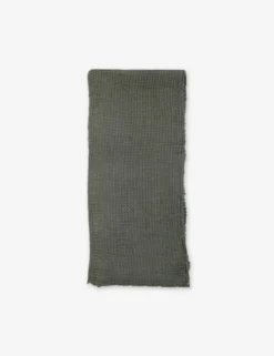 Venice Waffle Weave Throw By Pom Pom At Home -Home Product Store pom pom at home venice throw moss 1 scaled