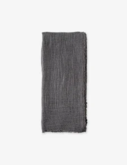 Venice Waffle Weave Throw By Pom Pom At Home -Home Product Store pom pom at home venice throw navy 1 scaled