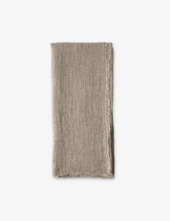 Venice Waffle Weave Throw By Pom Pom At Home -Home Product Store pom pom at home venice throw taupe 1 scaled