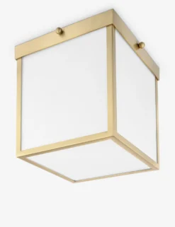 Soren Flush Mount Light -Home Product Store soren sconce aged brass 1 scaled