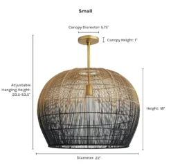 Swami Pendant Light By Arteriors -Home Product Store swami small pendant dimensions scaled